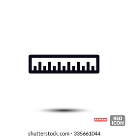 Pencil scaling. vector icon  