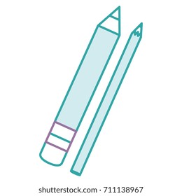 pencil school with colors