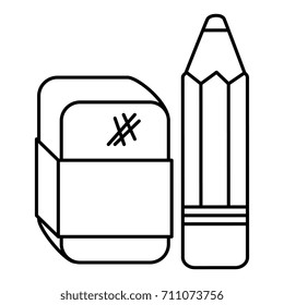 pencil school with eraser
