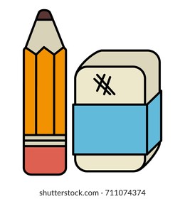 pencil school with eraser