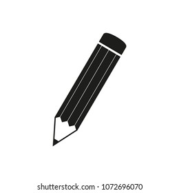 Pencil school icon black