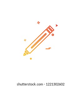 pencil school icon vector design