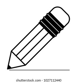 pencil school isolated icon