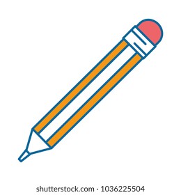 pencil school isolated icon
