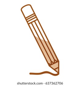 pencil school isolated icon