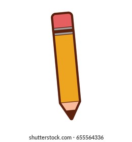 pencil school isolated icon