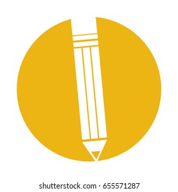 pencil school isolated icon