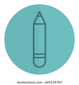 pencil school isolated icon