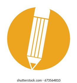 pencil school isolated icon