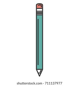 pencil school isolated icon