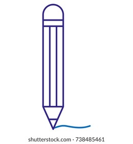 pencil school isolated icon