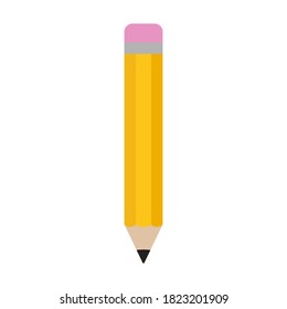 Pencil school isolated icon. Vector illustration.

