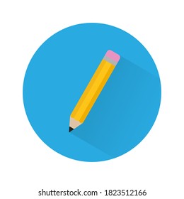 Pencil school isolated icon. Vector illustration.
