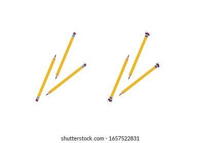Pencil school object vector illustration