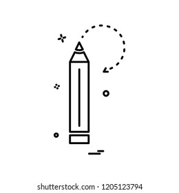 pencil school stationery icon vector design