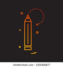pencil school stationery icon vector design