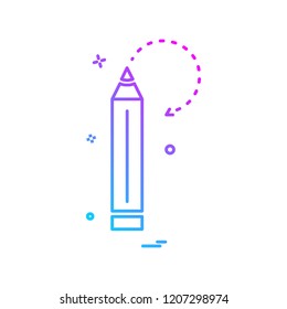 pencil school stationery icon vector design