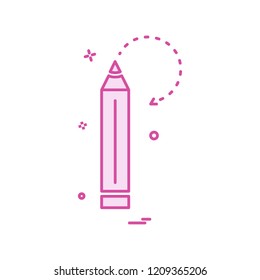 pencil school stationery icon vector design