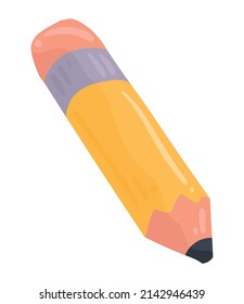 pencil school supply equipment icon