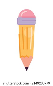 pencil school supply graphite icon