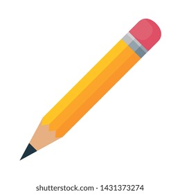 pencil school supply isolated icon