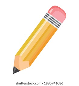Stiftschulversorgung einzeln auf Symbolen Vektorgrafik-Design
