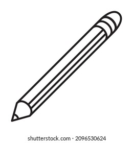 pencil school supply isolated icon