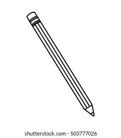 pencil school supply isolated icon vector illustration design