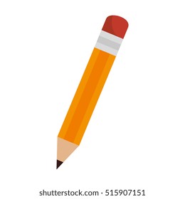 pencil school supply isolated icon