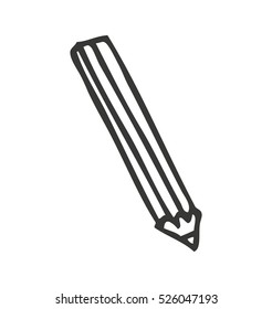 pencil school supply isolated icon vector illustration design