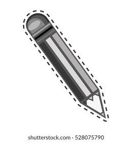 pencil school supply isolated icon