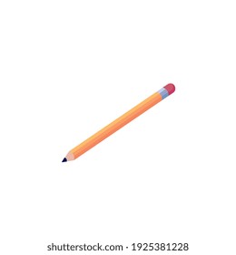 pencil school supply isometric icon vector illustration design