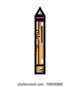 pencil school tool object to education