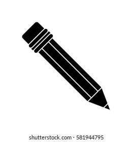 pencil school utensil wood pictogram