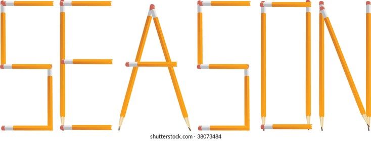 Pencil Season Vector