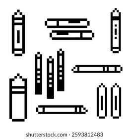pencil set bundle pixel art