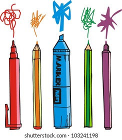 pencil set icon