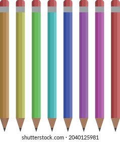 Pencil Set Vector for any purpose.