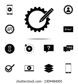 pencil setting icon. web icons universal set for web and mobile