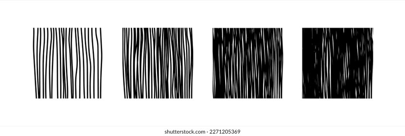 Pencil shaded squares. Pen stroke scribble, hand drawn scrawl sketch texture and line sketched background vector set of pencil stroke square scribble illustration.