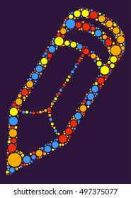 pencil shape vector design

