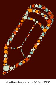 pencil shape vector design
