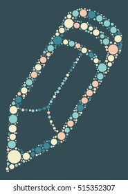 pencil shape vector design
