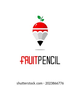 pencil shaped fruit illustration vector