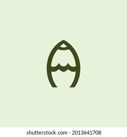 pencil shaped letter A logo
simple and unique design