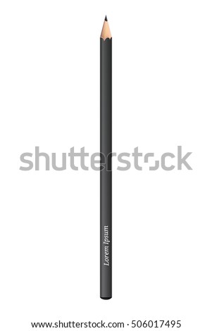 Pencil .Sharp pencil isolated on white background. Vector illustration