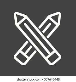 Pencil, sharp, pencils icon vector image.Can also be used for art and designing. Suitable for mobile apps, web apps and print media.