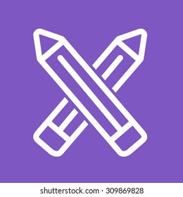 Pencil, sharp, pencils icon vector image.Can also be used for art and designing. Suitable for mobile apps, web apps and print media.