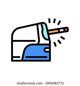 pencil sharpener automatically color icon vector. pencil sharpener automatically sign. isolated symbol illustration
