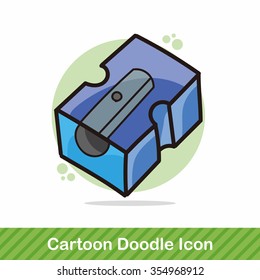 Pencil sharpener color doodle